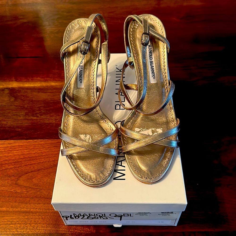 Manalo Blahnik Strappy Sandal